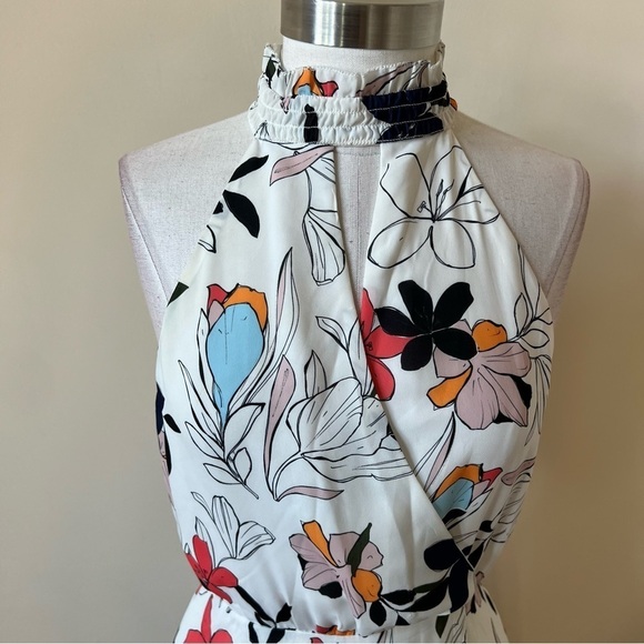 Parker patterned halter mock neck patterned dress 13487 - Picture 5 of 12